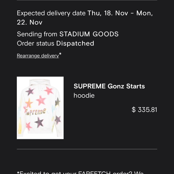 Supreme Stars Gonz Hoodie  size m - Picture 4 of 4